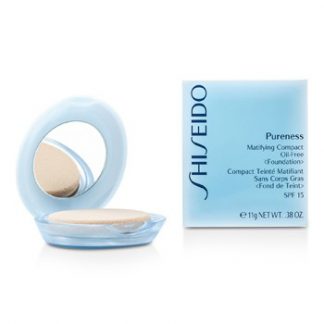 SHISEIDO PURENESS MATIFYING COMPACT OIL FREE FOUNDATION SPF15 (CASE + REFILL) - # 30 NATURAL IVORY 11G/0.38OZ