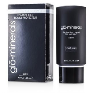 GLOMINERALS GLOPROTECTIVE OIL FREE LIQUID FOUNDATION SATIN FINISH - NATURAL 40ML/1.4OZ