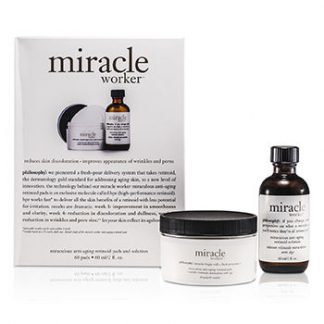 PHILOSOPHY MIRACLE WORKER: SOLUTION 60ML/2OZ + PADS 60PADS 60PADS