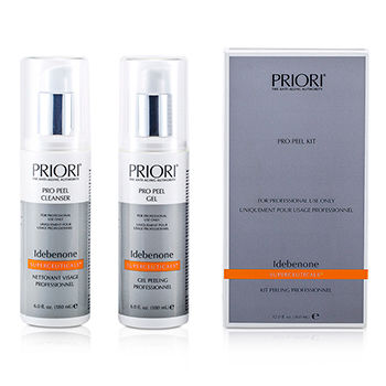 PRIORI IDEBENONE PRO PEEL KIT (SALON PRODUCT) : PRO PEEL GEL + PRO PEEL CLEANSER 2X180ML/6OZ