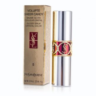 YVES SAINT LAURENT VOLUPTE SHEER CANDY LIPSTICK (GLOSSY BALM CRYSTAL COLOR) - # 05 MOUTHWATERING BERRY 4G/0.14OZ