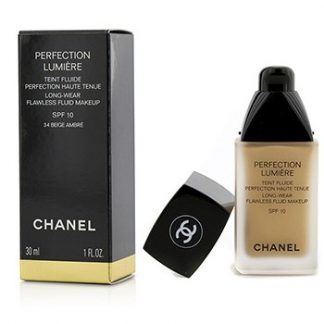 CHANEL PERFECTION LUMIERE LONG WEAR FLAWLESS FLUID MAKE UP SPF 10 - # 34 BEIGE AMBRE 30ML/1OZ