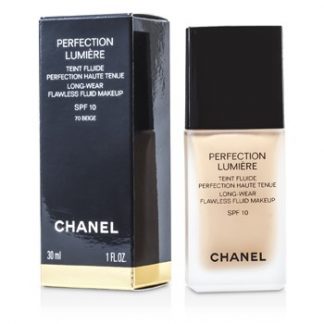 CHANEL PERFECTION LUMIERE LONG WEAR FLAWLESS FLUID MAKE UP SPF 10 - # 70 BEIGE 30ML/1OZ