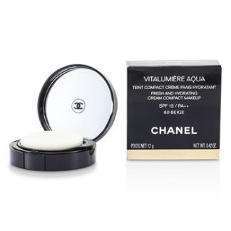 CHANEL VITALUMIERE AQUA FRESH AND HYDRATING CRM COMPACT M/U SPF15 - # 60 BEIGE 12G/0.42OZ