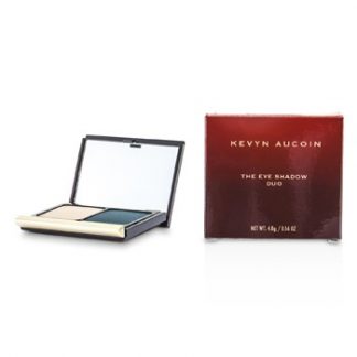 KEVYN AUCOIN THE EYE SHADOW DUO - # 214 PEBBLE/ SMOKEY TEAL 4.8G/0.16OZ