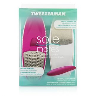 TWEEZERMAN SOLE MATES FOOT THE PERFECTLY MATCHED FOOT FILE &AMP; SMOOTHER (MIX N MATCH RUNWAY COLLECTION) 2PCS