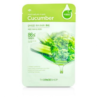 THE FACE SHOP REAL NATURE MASK - CUCUMBER (DEEPLY HYDRATING) 10X20G/0.7OZ