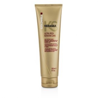 GOLDWELL KERASILK ULTRA RICH KERATIN CARE DAILY INTENSE MASK - SMOOTHING TRANSFORMATION (FOR EXTREMELY UNMANAGEABLE AND DAMGED HAIR) 150ML/5OZ