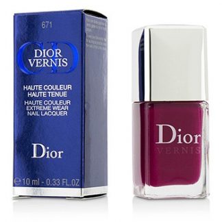 CHRISTIAN DIOR DIOR VERNIS HAUTE COULEUR EXTREME WEAR NAIL LACQUER - # 671 GRAPHIC BERRY 10ML/0.33OZ
