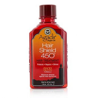 AGADIR ARGAN OIL HAIR SHIELD 450 PLUS HAIR TREATMENT (FOR ALL HAIR TYPES) 118ML/4OZ