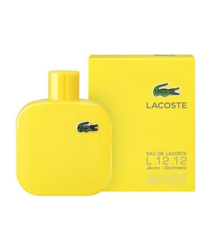 LACOSTE LACOSTE EAU DE LACOSTE L.12.12 JAUNE OPTIMISTIC EDT FOR MEN