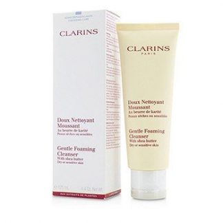 CLARINS GENTLE FOAMING CLEANSER WITH SHEA BUTTER - DRY OR SENSITIVE SKIN 125ML/4.4OZ
