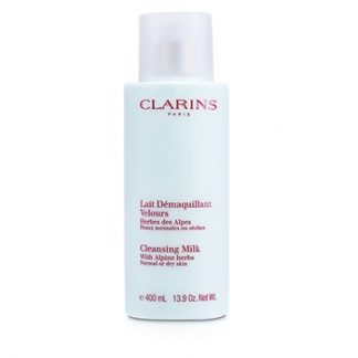 CLARINS CLEANSING MILK WITH ALPINE HERBS - NORMAL OR DRY SKIN 400ML/13.9OZ
