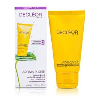 DECLEOR AROMA PURETE 2 IN 1 PURIFYING &AMP; OXYGENATING MASK (COMBINATION &AMP; OILY SKIN) 50ML/1.69OZ