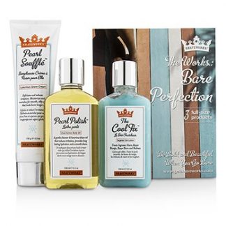 ANTHONY SHAVEWORKS BARE PERFECTION KIT: SHAVE CREAM 150G + TARGETED GEL LOTION 156ML + BODY OIL 156ML 3PCS