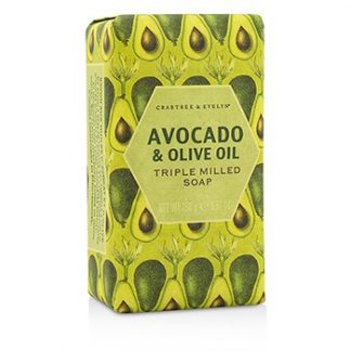 CRABTREE &AMP; EVELYN AVOCADO &AMP; OLIVE OIL TRIPLE MILLED SOAP 158G/5.57OZ