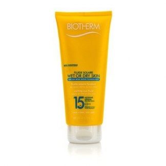 BIOTHERM FLUIDE SOLAIRE WET OR DRY SKIN MELTING SUN FLUID SPF 15 FOR FACE &AMP; BODY - WATER RESISTANT 200ML/6.76OZ