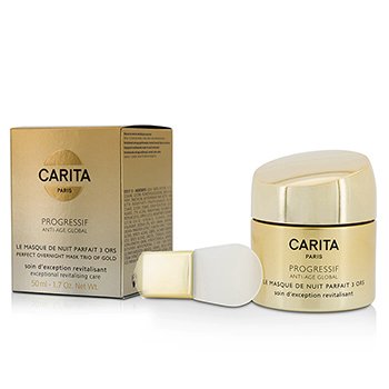 CARITA PROGRESSIF ANTI AGE GLOBAL PERFECT OVERNIGHT MASK TRIO OF