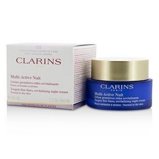 CLARINS MULTI-ACTIVE NIGHT TARGETS FINE LINES REVITALIZING NIGHT CREAM - FOR NORMAL TO DRY SKIN 50ML/1.6OZ