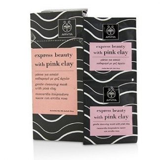 APIVITA EXPRESS BEAUTY GENTLE CLEANSING MASK WITH PINK CLAY (BOX SLIGHTLY DAMAGED) 6X(2X8ML)