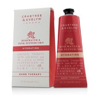 CRABTREE &AMP; EVELYN ROSEWATER &AMP; PINK PEPPERCORN HYDRATING HAND THERAPY 100ML/3.45OZ