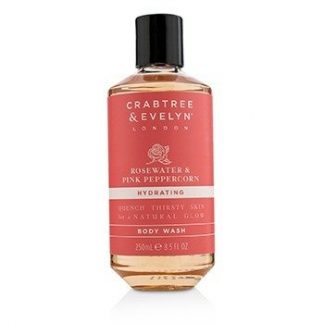 CRABTREE &AMP; EVELYN ROSEWATER &AMP; PINK PEPPERCORN HYDRATING BODY WASH 250ML/8.5OZ