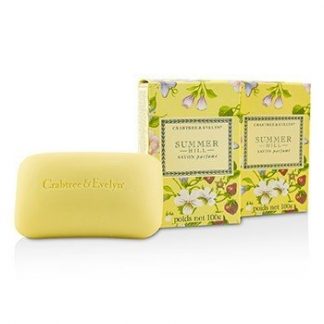 CRABTREE &AMP; EVELYN SUMMER HILL SCENTED BATH SOAP 3X100G/3.5OZ
