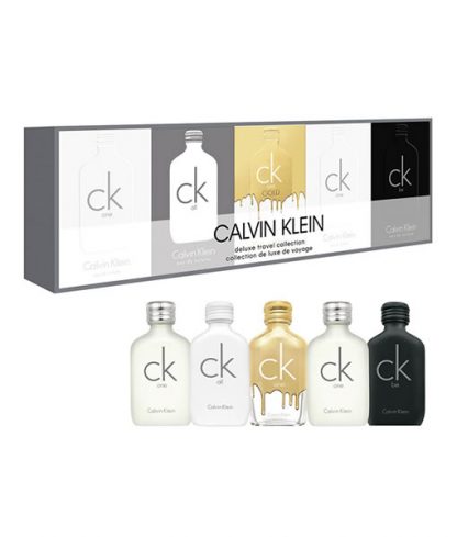 CALVIN KLEIN CK DELUXE TRAVEL COLLECTION 5 PCS GIFT SET FOR UNISEX