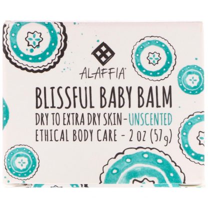 ALAFFIA, BLISSFUL BABY BALM, DRY TO EXTRA DRY SKIN, UNSCENTED, 2 OZ / 57g
