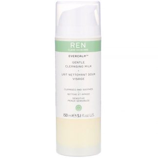 Ren Skincare, EverCalm, Gentle Cleansing Milk, 5.1 fl oz (150 ml)