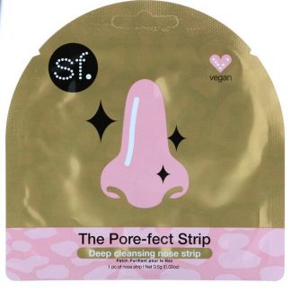SFGlow, The Pore-fect Strip, Deep Cleansing Nose Strip, 1 Nose Strip, 0.6 g (0.02 oz)