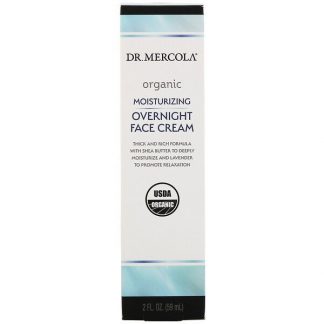 Dr. Mercola, Organic Moisturizing Overnight Face Cream, 2 fl oz (59 ml)
