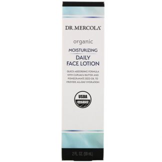 Dr. Mercola, Organic Moisturizing Daily Face Lotion, 2 fl oz (59 ml)