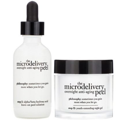 Philosophy, The Microdelivery, Overnight Anti-Aging Peel, 2 Step Kit