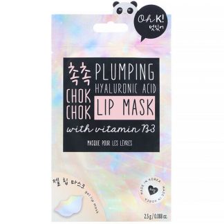 Oh K!, Chok Chok, Plumping, Hyaluronic Acid Lip Mask, 1 Gel Lip Mask, 0.088 oz (2.5 g)