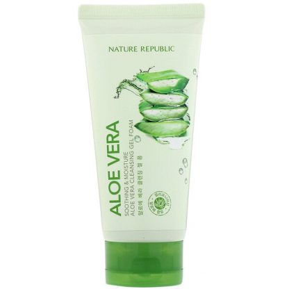 Nature Republic, Soothing & Moisture Aloe Vera Cleansing Gel Foam, 5.07 fl oz (150 ml)