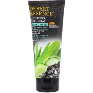 Desert Essence, Facial Mask, Cucumber Charcoal, 3.4 oz (100 ml)