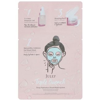 Julep, Triple Quench, Deep Hydration Sheet Mask System, 1 Set