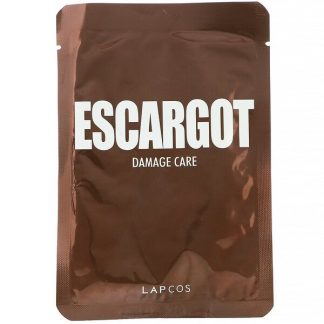 Lapcos, Escargot Sheet Mask, Damage Care, 1 Sheet, 0.91 fl oz (27 ml)