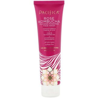 Pacifica, Rose Kombucha, Flower Powered Face Wash, 5 fl oz (147 ml)
