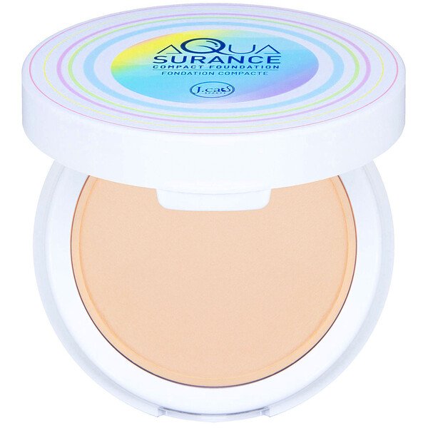 J.Cat Beauty, Aquasurance Compact Foundation, ACF100 Porcelain, 0.31 oz (9 g)