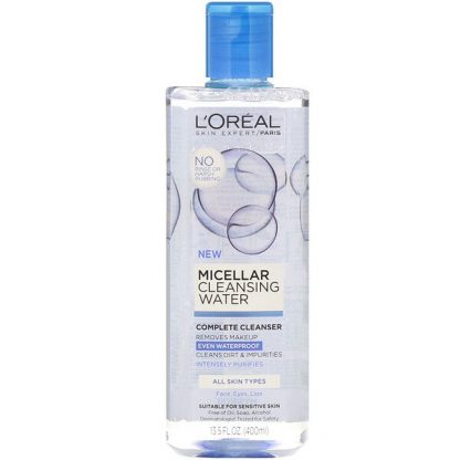 L'Oreal, Micellar Cleansing Water, All Skin Types, 13.5 fl oz (400 ml)