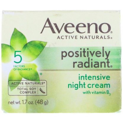 Aveeno, Active Naturals, Positively Radiant, Intensive Night Cream, 1.7 oz (48 g)
