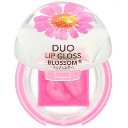 Blossom, Duo Lip Gloss, Magenta Flower, 0.28 oz (8 g)