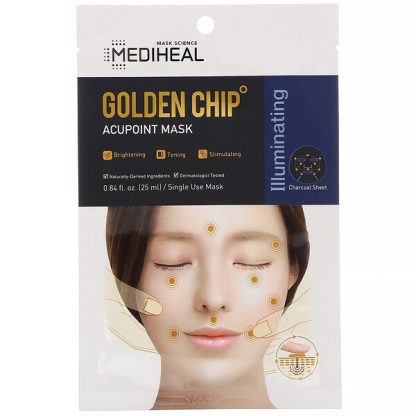 Mediheal, Golden Chip, Acupoint Mask, 5 Sheets, 0.84 fl oz (25 ml) Each