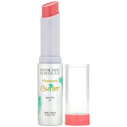 Physicians Formula, Murumuru Butter Lip Cream, SPF 15, Flamingo Pink, 0.12 oz (3.4 g)