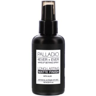 Palladio, 4Ever + Ever Makeup Setting Spray, Long-Lasting Matte Finish, 3.4 fl oz (100 ml)