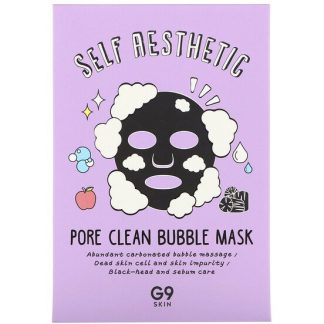 G9skin, Self Aesthetic, Pore Clean Bubble Mask, 5 Sheets, 0.78 fl oz (23 ml) Each
