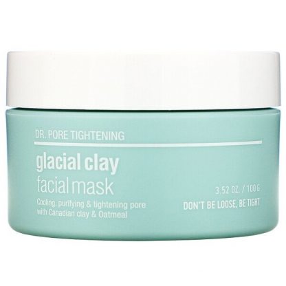 Skin & Lab, Dr. Pore Tightening, Glacial Clay Facial Mask, 3.52 oz (100 g)
