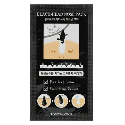 Tosowoong, Black-Head Nose Pack, 8 Sheets